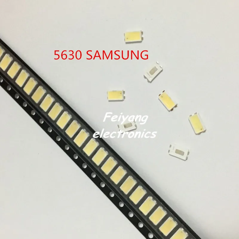 200 шт. светодиодная подсветка 0 5 Вт 3 в 5630 холодный белый для SAMSUNG ЖК ТВ Приложение