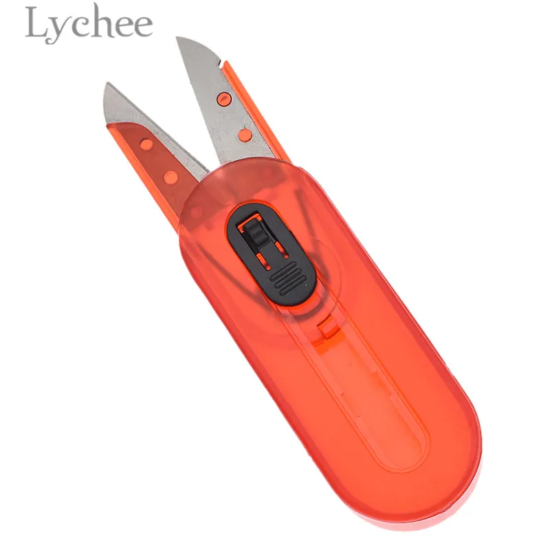 Lychee 1 шт. мини безопасно ножницы из нержавеющей стали Портной Ножницы DIY Рукоделие швейные инструменты для резки резьбы случайный цвет