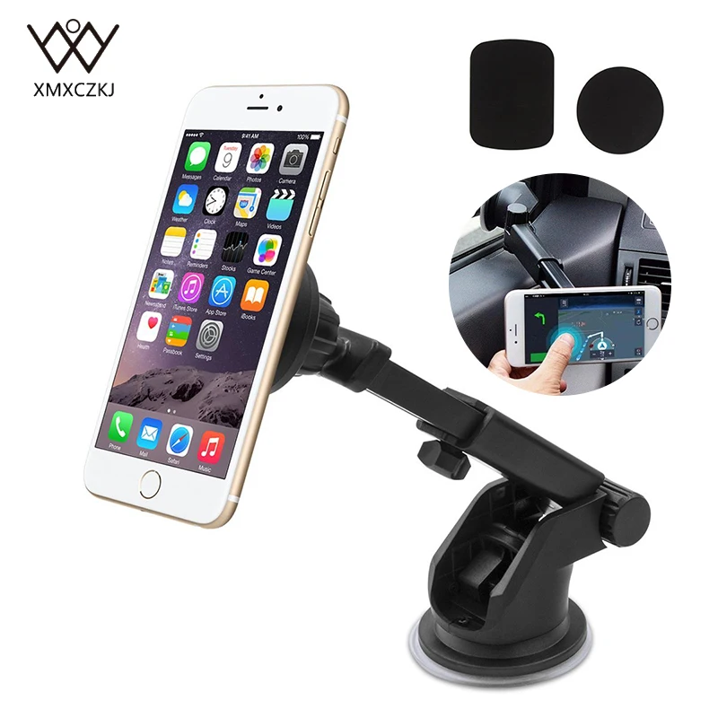 

Universal Magnetic Mount Car Holder Stand for iPhone 7 6 6S Galaxy S7, S7 bracket support Car Dashboard and Windshield Holder