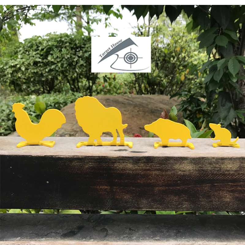 

Airgun Targets & Yellow Animal Ornaments ( Mouse, Boar, Rooster & Lion available) / Also For Paintball Airsoft