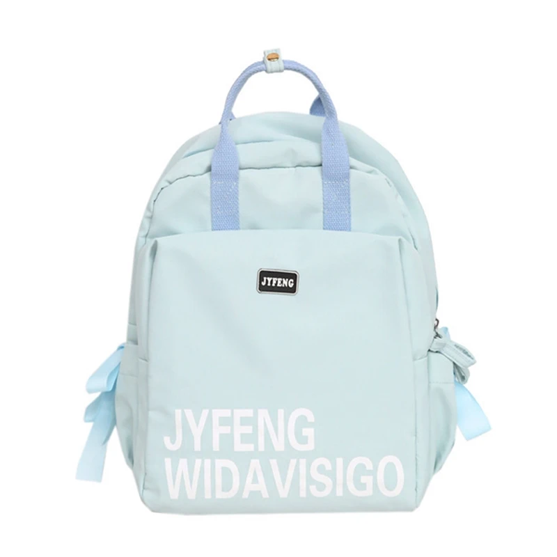

2018 New fashion unisex double shoulder bag Korean edition hundred Ride student schoolbag simple letter Travel Backpack