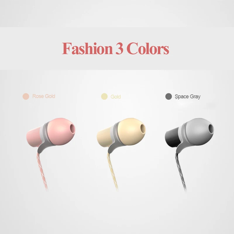New High Quality Wired Earphone With Mic For Sport Running Portable Audio Headset Earbuds For Iphone 4 5 6 Samsung Huawei Xiaomi