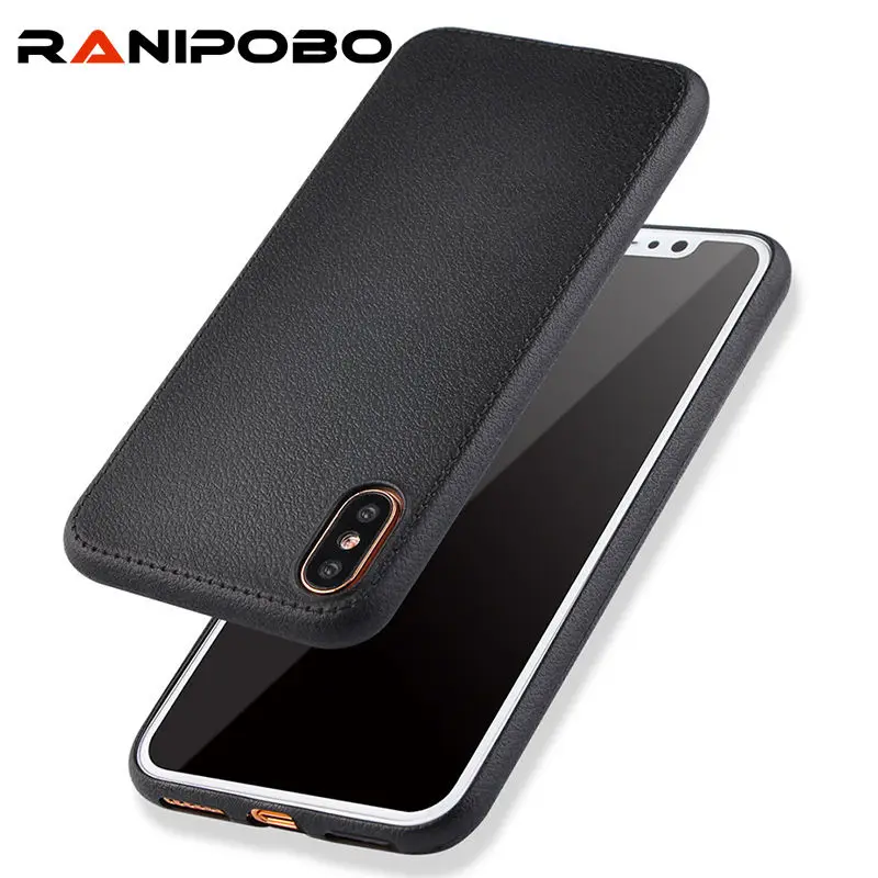 

Litchi Pattern Fashion PU Leather Phone Case For iPhone X Cases Soft TPU Back Cover Shell Capa Coque