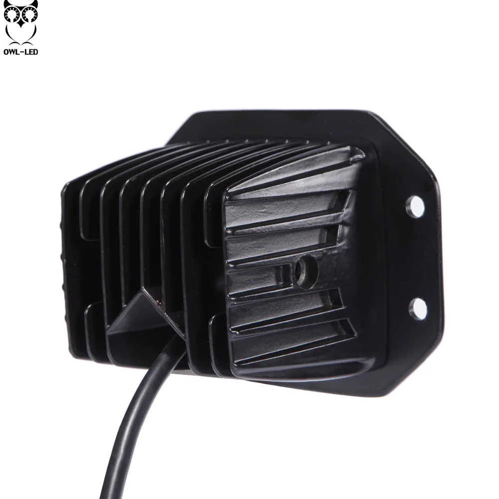 18W-FLUSH-MOUNT-LED-WORK-LIGHT-12V-24V-Rear-Fog-Lamp-4X4-Offroad-Trailer-Truck-ATV