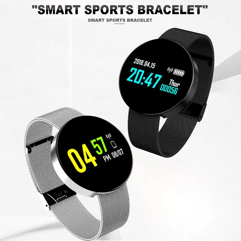 Z8 спортивные Smartwatch Bluetooth реального времени частоту сердечных сокращений крови Давление мониторинга IP67 Водонепроницаемый Smart Браслет для Android/IOS