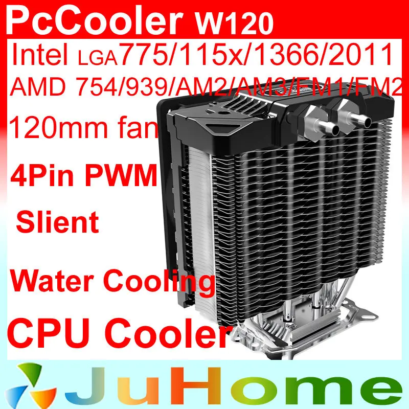 

support Water cooling, 120mm fan, 5 heatpipe, Air cooling for Intel LGA2011/115x/1366, for AMD All platforms, PcCooler W120