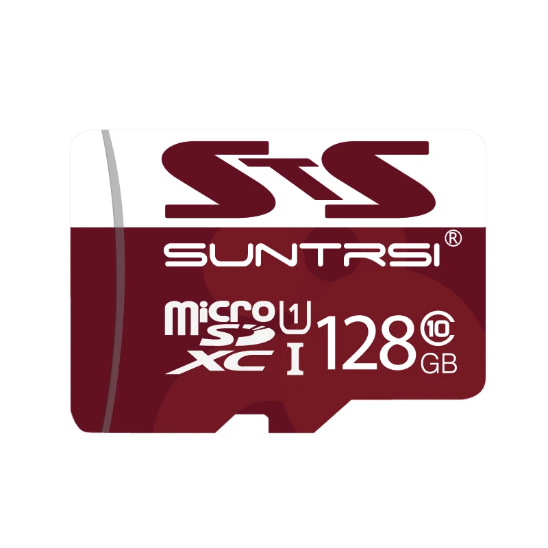 Suntrsi карта памяти 128 Гб 64 Гб Micro SD TF карта 32 Гб 16 Гб Microsd SD карта высокая скорость класс 10 Мини TF карта для телефона и камеры - Емкость: 128GB up to 80MBs