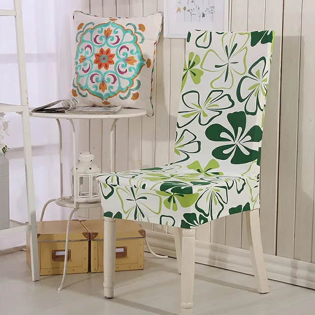 Buy Spandex Elastic Floral Print Chair Covers Flower Printing Removable Chair