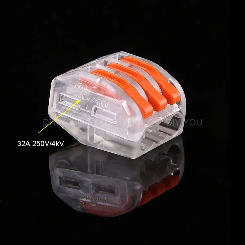 30/50/100 шт PCT 213T DIY YOU 222 413 3Pin Мини Быстрый провод соединители универсальный кабель