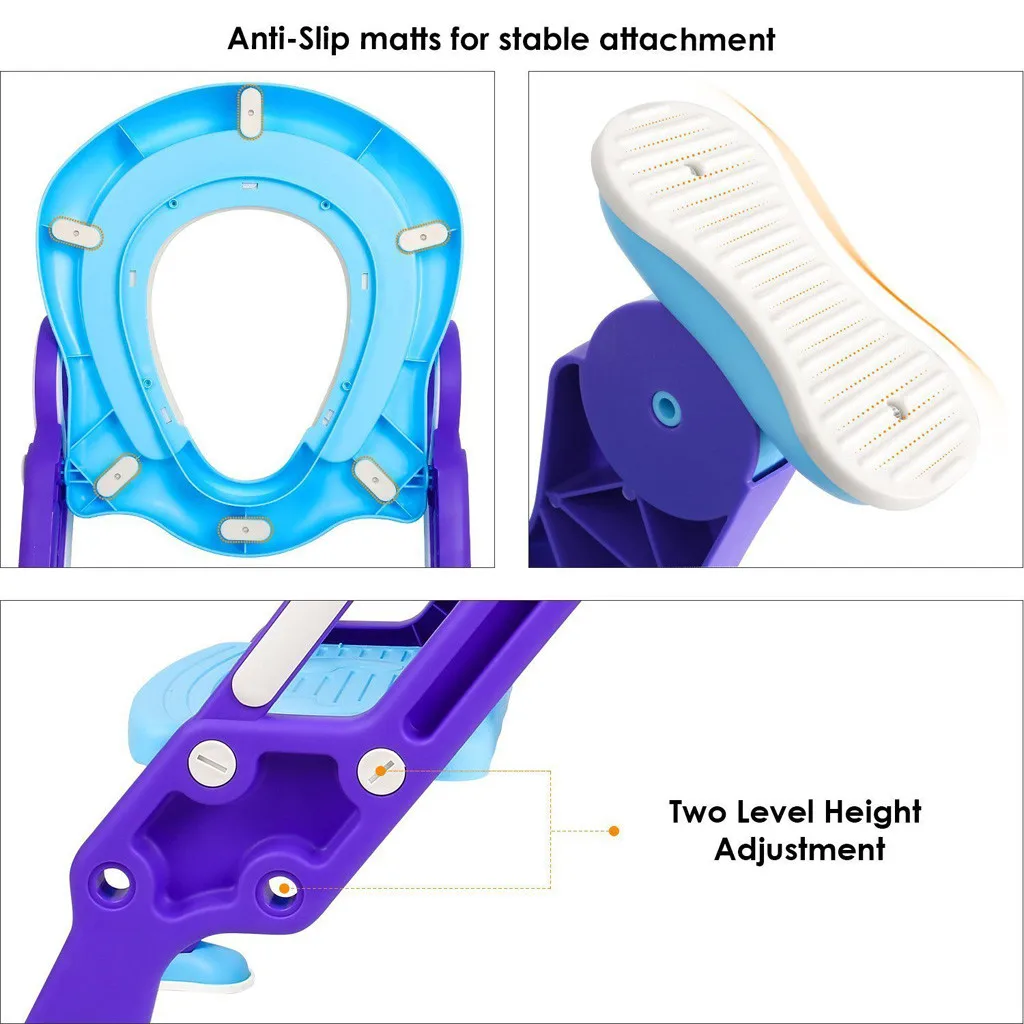 Infantil Baby Child Travel Potty Toilet Seat Cover Of Baby Trainer Step Stool Ladder Adjustable Training Chair Orinales Bebek