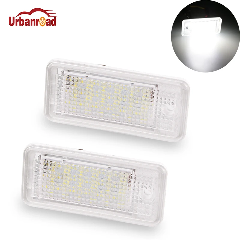 2pcs pair Led License Plate font b Lamp b font For Audi License Plate Light 12V