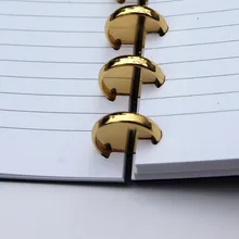 Devoserivce 6 шт. пластмассовый Переплетчик для книг, навесные кольца, брелок, бронзовый альбом записная книжка, папка, аксессуары, школьные принадлежности