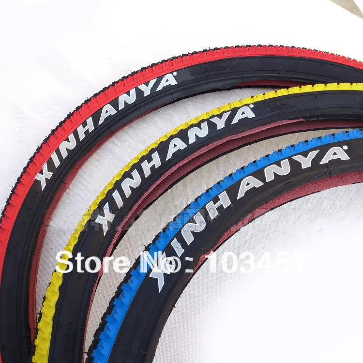 Free shipping, XHY Multi color Bald Bike Tire, 26*2.125 Color Bicycle Tire for Mountain Bike
