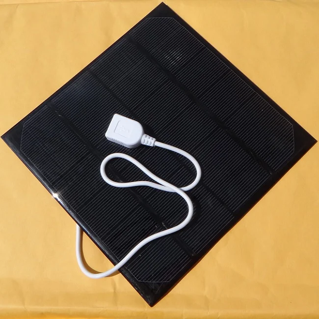 HOT 4 5W 6V Solar Cell DIY Solar Charger For Mobile Phone Mobile Power Bank Battery
