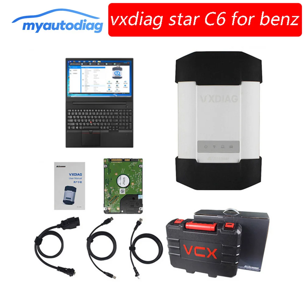 VXDIAG C6 Профессиональный диагностический инструмент OBD2 с беспроводной связью для