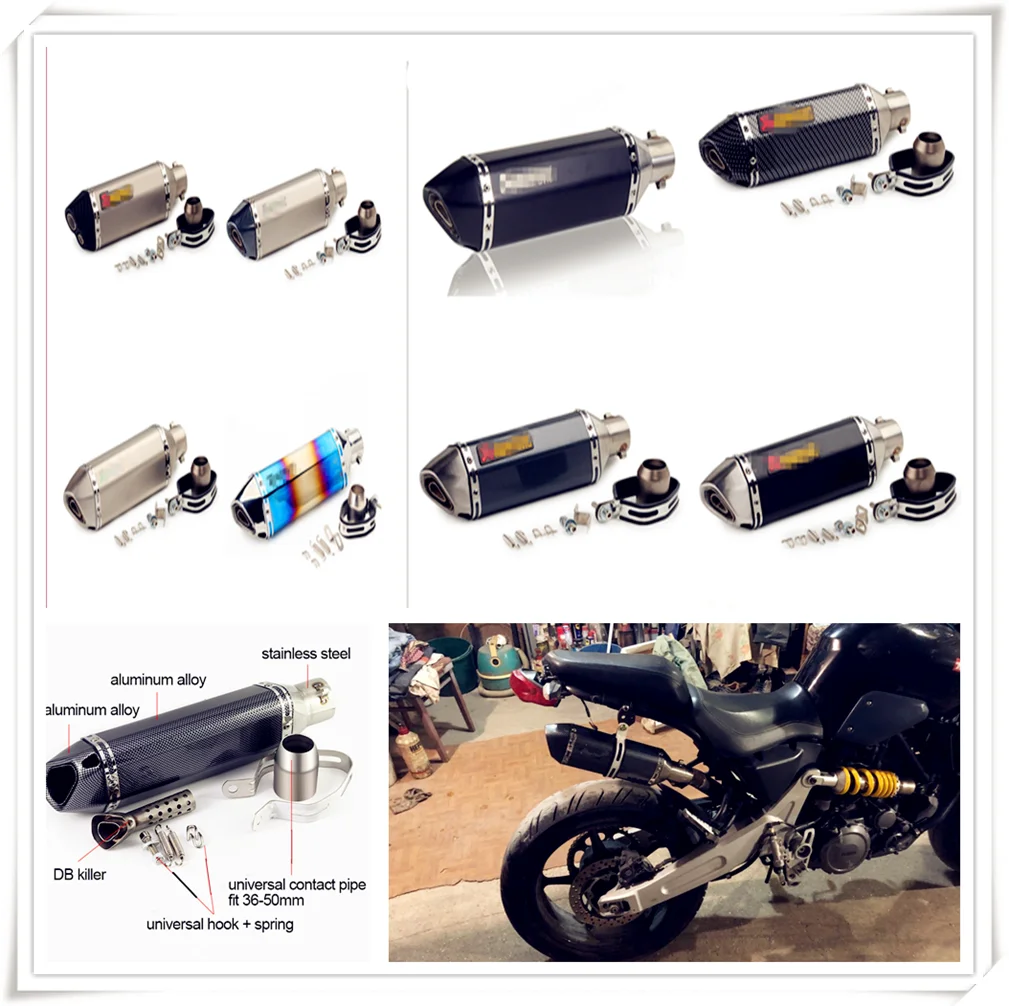 

Motorcycle Exhaust pipe Muffler DB killer for Fiat Punto Palio Idea Bravo Sedici Grande Tipo Qubo Panda Mobi Freemont Doblo
