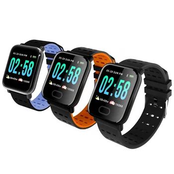 

Smart Bracelet A6 Heart Rate and Blood Pressure Monitoring Activity Fitness Tracker Sports Smart Watch For Phone