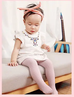 Хлопковые однотонные теплые колготки для девочек 0 6 лет|baby girl stocking tights|girls baby