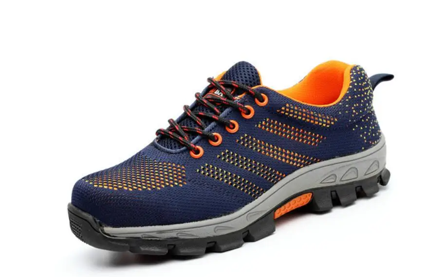 XEK الرجال الموضة حجم كبير شبكة تنفس مقدمة حذاء من المعدن سلامة العمل أحذية الصيف عدم الانزلاق منصة الأدوات الأحذية wyq05 XEK الرجال الموضة حجم كبير شبكة تنفس مقدمة حذاء من المعدن سلامة العمل أحذية الصيف عدم الانزلاق منصة الأدوات الأحذية wyq05