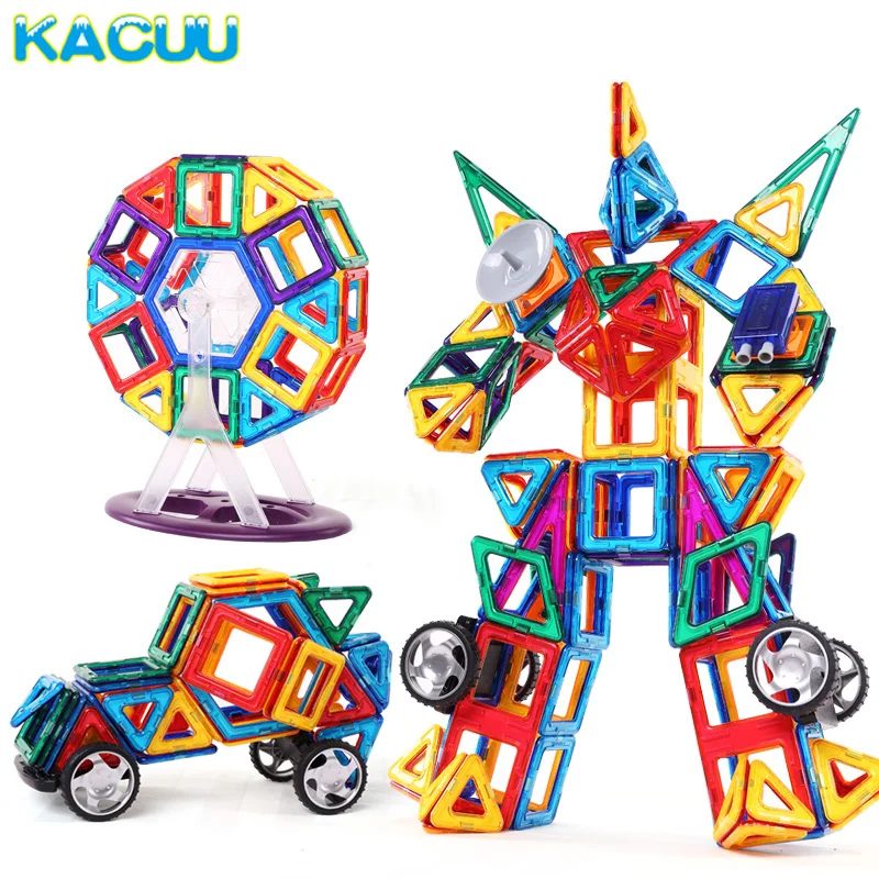 

KACUU 78PCS Big Size Magnetic Designer Building Blocks Model Building & Construction Toys Brick Magnetic Toys for Children Gift