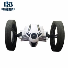 1/10 Intelligent Bounce Remote Control 803 RC Car Creative Electric 2.4GHz 4CH Impact Resistant Bounce Stunt Car with LED Lights