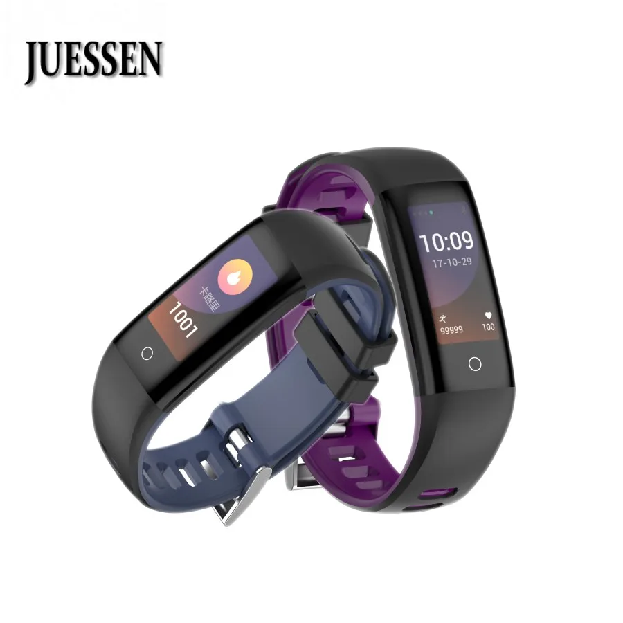 

JUESSEN G16 Smart Wristband Swimmable 5ATM OLED Screen Touchpad Continual Heart Rate Monitor Push Message PK Mi Band 3 Miband3