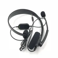 Original Black Wired Chat Chatting Gamer Headset Headsets Headphone With Mic For Xbox One for Microsoft XBOX ONE S Version 4