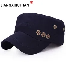 Классический сервис солнцезащитный Snapback шляпы для женщин и мужчин кнопка Джаз Стиль военные кепки патруль Casquette шляпы с плоским верхом