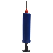 LGFM-New Plastic Blue Football Soccer Inflatable Ball Hand Air Pump with Needle