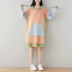 Плюс размеры хлопковые толстовки с капюшоном для женщин одежда длинным рукавом повседневное 2019 осень зима женщин толстовка корейски