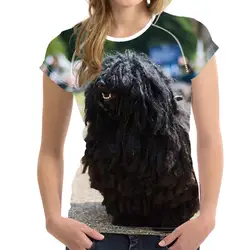 Милая собака HungarianPuli печать женские футболки дышащие женские с коротким рукавом Топы футболка одежда Мода Fit футболки