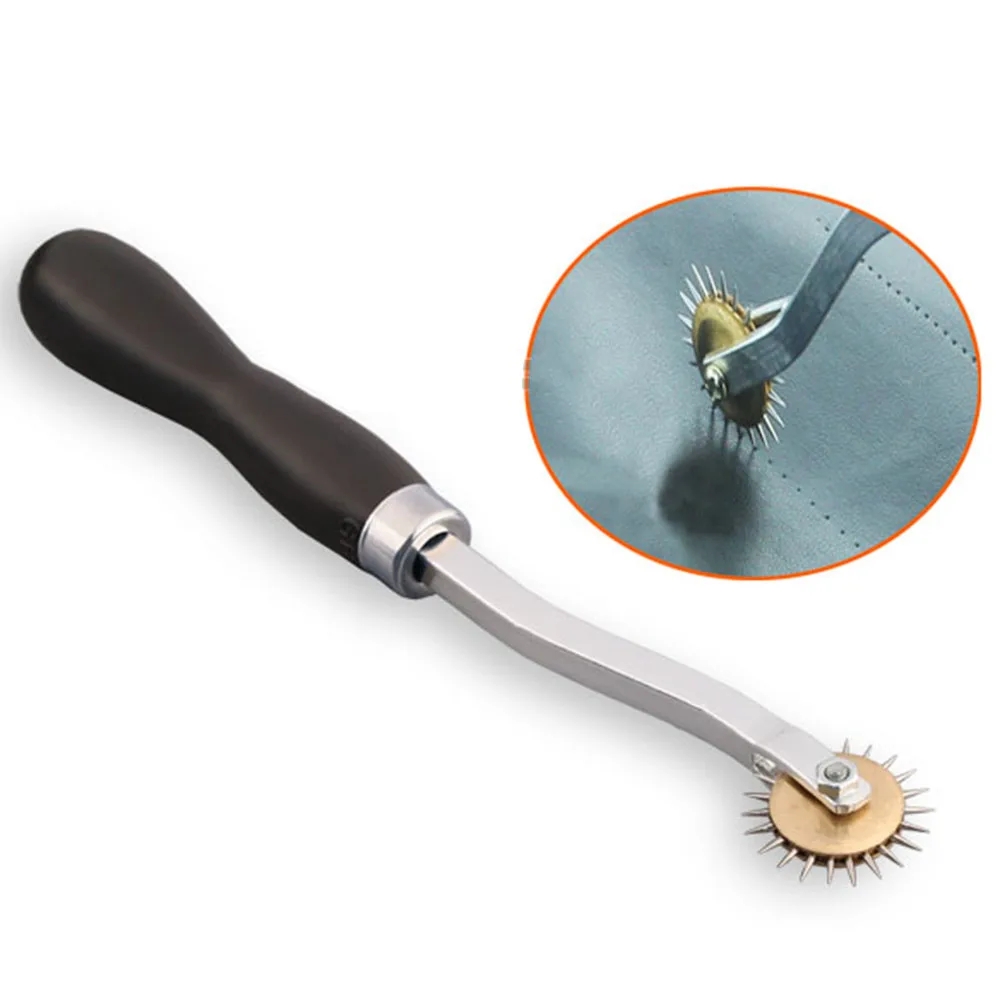 

DIY 2mm Overstitch Wheel Leather Stitch Spacing Paper Perforating Tool Roulette 4mm Leather Cloth Overstitch Wheel Paper Craft