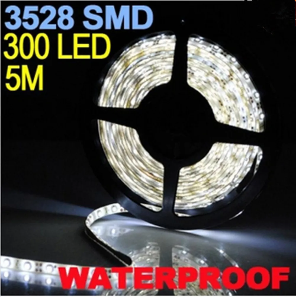 

Cardecoration Light 3528 SMD 300 LED Waterproof IP65 Pure White 900LM LED Flexible Light Strip LES Car Interior Accessories