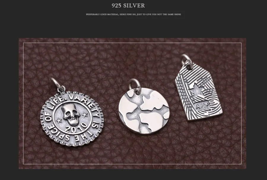 Для мужчин и женщин Очаровательная подвеска 925 пробы серебро Нео Готический модный Череп ожерелье с надписью Рождественский подарок ювелирные изделия FP49