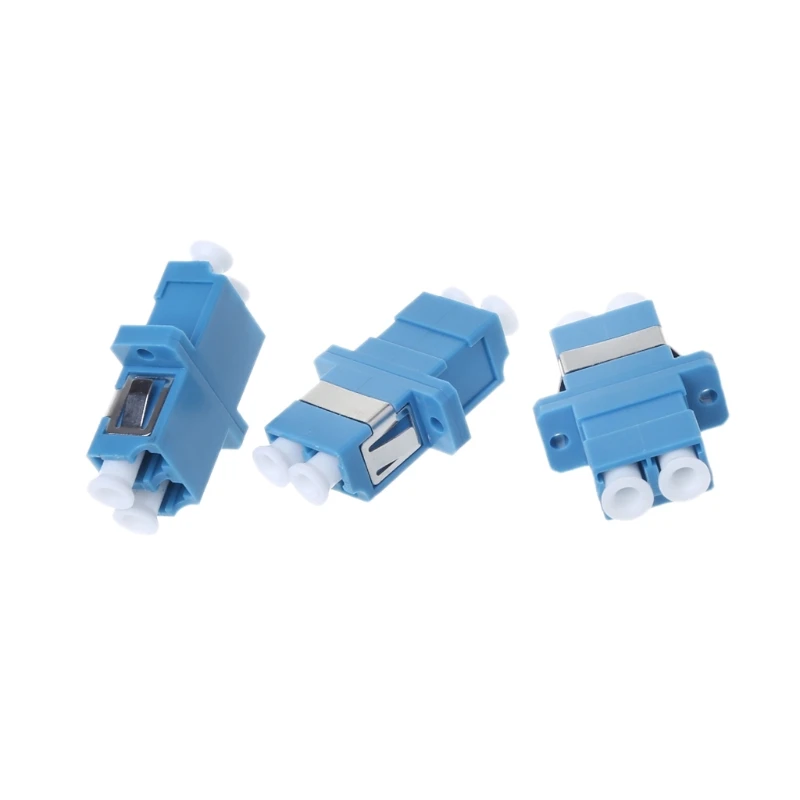 

100Pcs/Set LC UPC SM Fiber Optic Connector Flange Adapter Coupler Duplex Single Mode