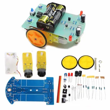 

Smart Tracking Robot DIY Kits Car Vehicle Tracking Kit With DC Reduction Motor Robotics Mayitr Electric Components Power Tools