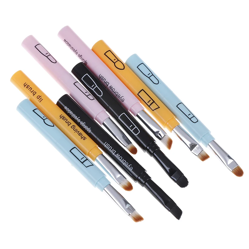 

4 In 1 Makeup Brush Retractable Portable Eyeliner Lip Brush, Eyeliner, Concealer Cosmetic Brush, Convenient And Practical