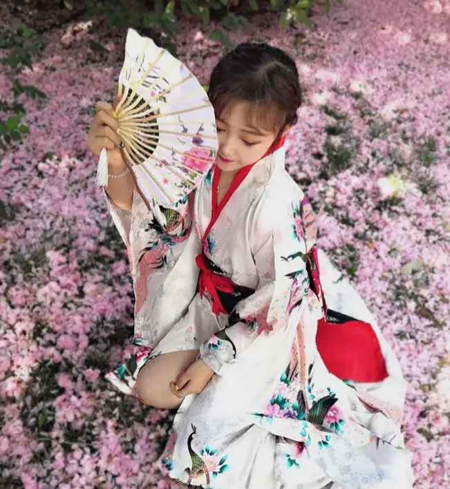Японский изготовленный на заказ комплект кимоно красивое женское платье новое летнее представление кимоно Женская одежда