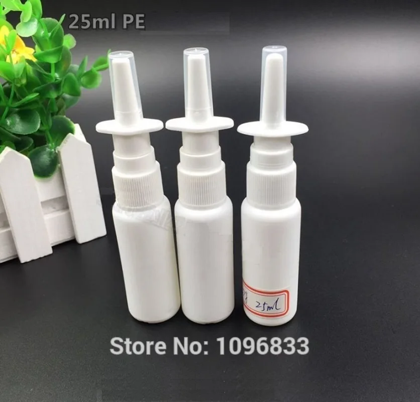 150PCS/Lot, 25ML Nasal Spray Bottle, Medical Spray Bottle, PE Plastic