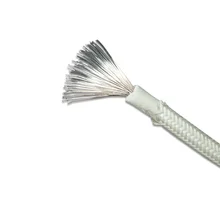 Силикагель Стекловолоконная Оплетка высокотемпературная проволока 0,51-46-квадратный олово медный сердечник водонепроницаемый и маслостойкий 250 градусов