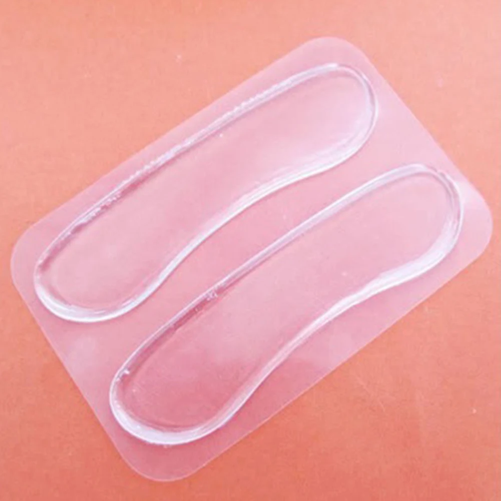 3 Pairs Silicone Anti-slip Foot Care Cushion Protector High Heel Shoes Back Liner Grip Insole Pad