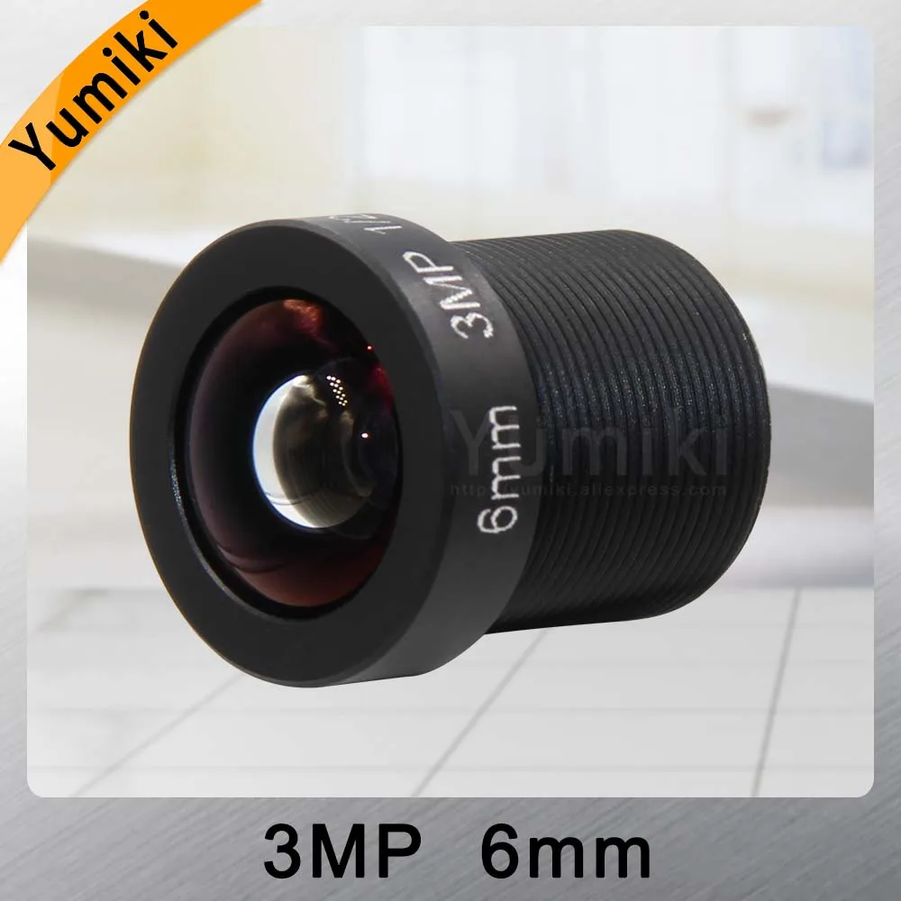  Yumiki 3.0Megpixel M12 MTV 6mm 3MP HD CCTV Camera Lens IR HD Security Camera Lens Fixed Iris - 32960875967
