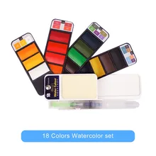18/24/33/42 Цвета акварель пигменты комплект с многоразового Щетка Для Удаления Чернил ручка товары для рукоделия для пигмента взрослая книжка-раскраска