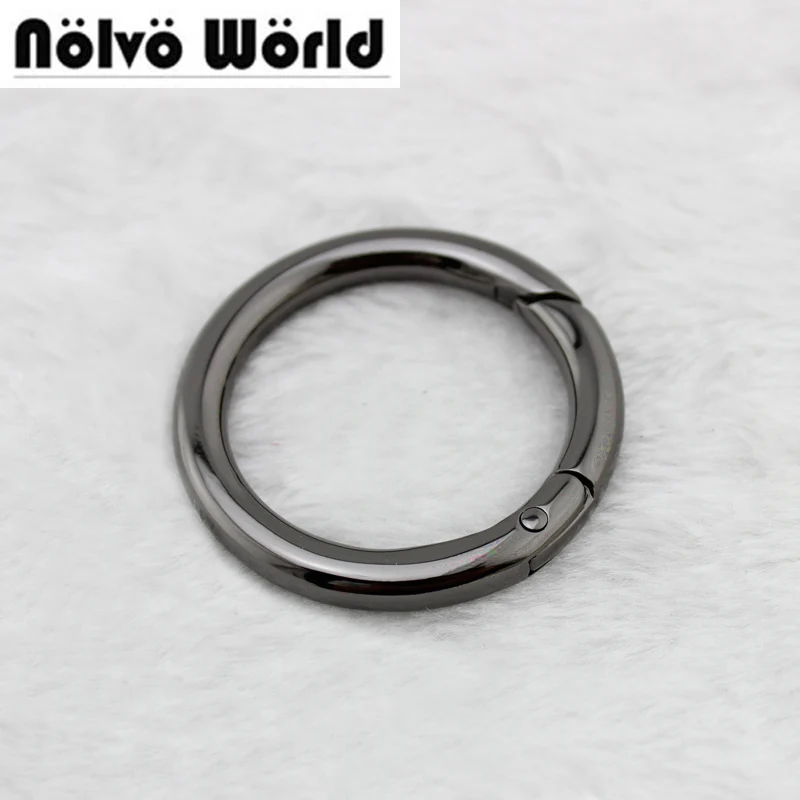 

10-60pcs 5 colors 5mm wire 1-1/4 inch light gold color sewing strap connector hanger spring gate ring
