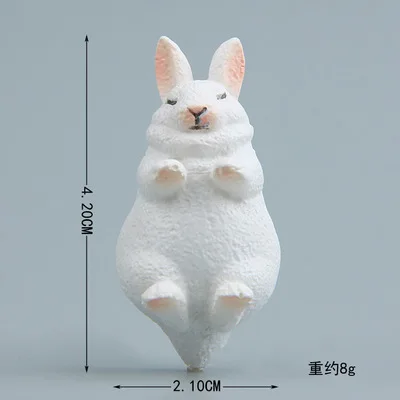 ZOCDOU 1 шт. Кошка Собака Тигр кролик животное магнит на холодильник Охота Урожай усиления 3D ледяная коробка автомобиль Пастер ледяной ящик стикер DIY - Цвет: Rabbit