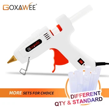 

GOXAWEE Hot Melt Glue Gun Electric Professional Glue Gun High Temp Melting Glue Graft Repair Thermo Tool With 10 pcs Glue Sticks