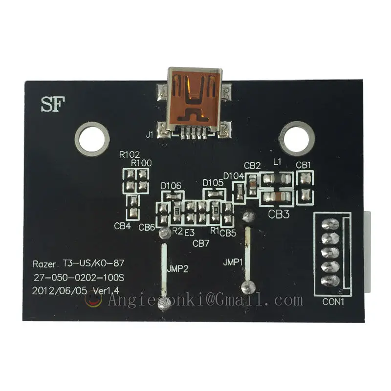  Mini USB Port connector board for RZ BlackWidow TE/Tournament Edition 87 Keyboard