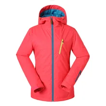 GSOU снег открытый женский лыжный костюм зимняя теплая Водонепроницаемый ветрозащитный антистатические носимых Лыжная куртка зимние пальто для Для женщин