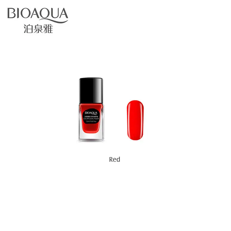 Гель-лак для ногтей BIOAQUA, долговечный, 12 мл, цветной лак для ногтей, УФ, замачиваемый гель для ногтей, долговечный Гель-лак для ногтей, красота - Цвет: Red