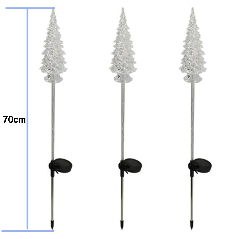 Солнечный свет Солнечная Лампа Рождественская елка светодиодные фонари на солнечных батарейках для освещения тропинки водонепроницаемые